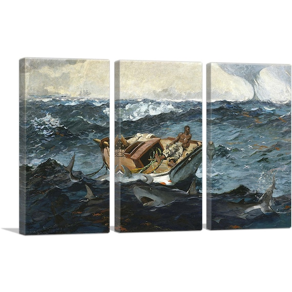 Winslow Homer The Gulf Stream Giclee Fine Art Canvas Print