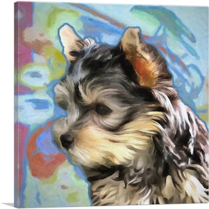 ARTCANVAS Yorkshire Terrier Dog Breed Canvas Art Print