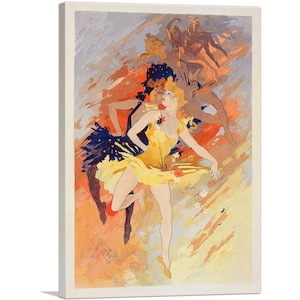 ARTCANVAS La Danse by Jules Cheret Canvas Art Print