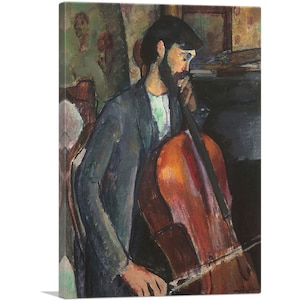 ARTCANVAS The Cellist 1909 by Amedeo Modigliani Canvas Art Print