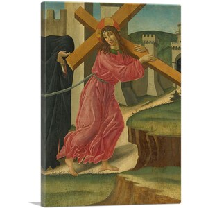 ARTCANVAS Christ Carrying the Cross 1490 by Sandro Botticelli Canvas Art Print