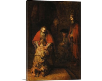 ARTCANVAS The Return of the Prodigal Son 1669 by Rembrandt van Rijn Canvas Art Print