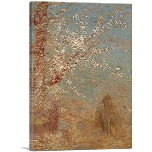 ARTCANVAS El árbol rojo 1905 de Odilon Redon Impresión artística en lienzo