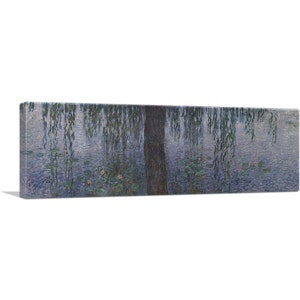 ARTCANVAS The Water Lilies - Morning with Willows by Claude Monet Canvas Art Print
