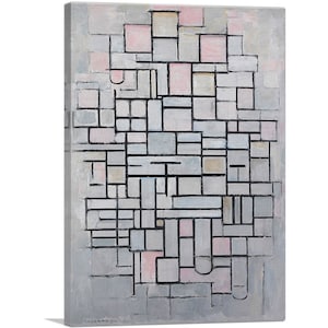 ARTCANVAS Composition 6 1914 by Piet Mondrian Canvas Art Print