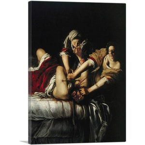 ARTCANVAS Judith Slaying Holofernes Beheading Canvas Art Print by Artemisia Gentileschi 26&quot;x18&quot;