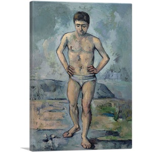 ARTCANVAS The Bather 1887 by Paul Cezanne Canvas Art Print