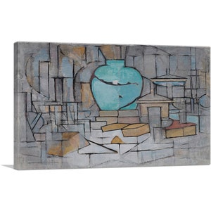 ARTCANVAS Still Life with Gingerpot II 1911 by Piet Mondrian Canvas Art Print