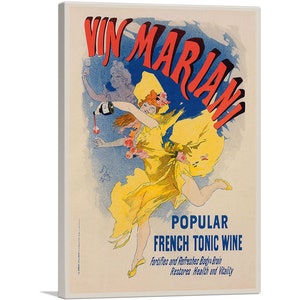 ARTCANVAS Affiche Pour Le - Vin Mariani by Jules Cheret Canvas Art Print