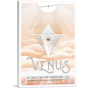 ARTCANVAS Venus - Cloud 9 Observatory NASA Poster Canvas Art Print