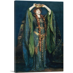 ARTCANVAS Miss Ellen Terry as Lady Macbeth 1906 Canvas Art Print by John Singer Sargent 26&quot;x18&quot;