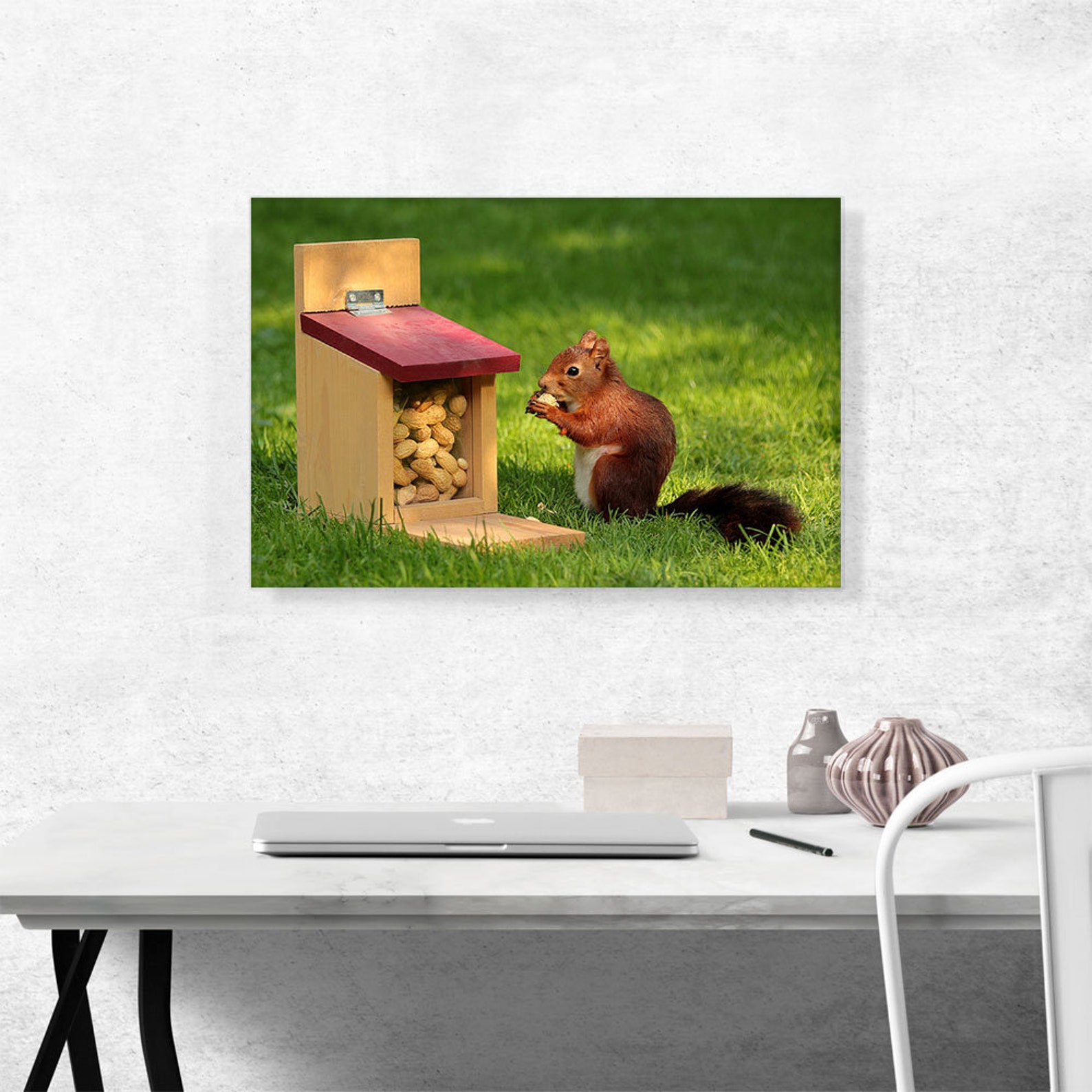 PEANUT the SQUIRREL Framed Canvas main image 1