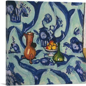 ARTCANVAS Still Life with Blue Tablecloth 1906 by Henri Matisse Canvas Art Print