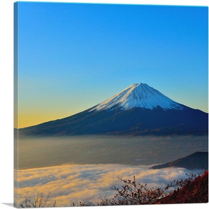 ARTCANVAS Mount Fuji Home Decor Square Canvas Art Print
