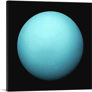 ARTCANVAS Planet Uranus Seventh Planet from the Sun Canvas Art Print