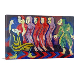 ARTCANVAS Totentanz der Mary Wigman 1926 by Ernst Ludwig Kirchner Canvas Art Print