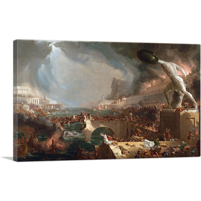 The Fall of Rome Painting - Etsy