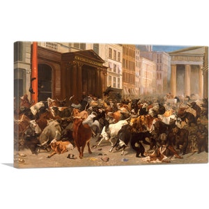 ARTCANVAS The Bulls and Bears in the Market 1879 by William Holbrook Beard Canvas Art Print