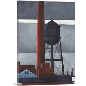 ARTCANVAS Chimney and Water Tower 1931 by Charles Demuth Canvas Art Print