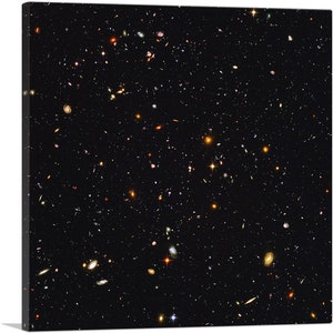 ARTCANVAS Original NASA Hubble Telescope Ultra Deep Field Space Photograph Canvas Art Print