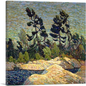 ARTCANVAS Byng Inlet Georgian Bay Winter 1914 Canvas Art Print by Tom Thomson