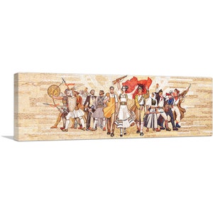 ARTCANVAS National Museum of History in Albania Mosaic Canvas Art Print