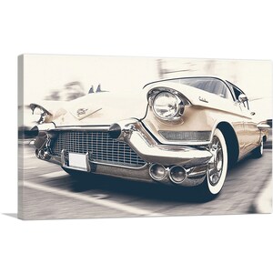 ARTCANVAS Cadillac Series 62 Oldtimer American Car Canvas Art Print