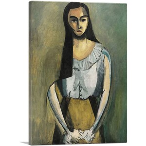 ARTCANVAS The Italian Woman 1916 Canvas Art Print by Henri Matisse