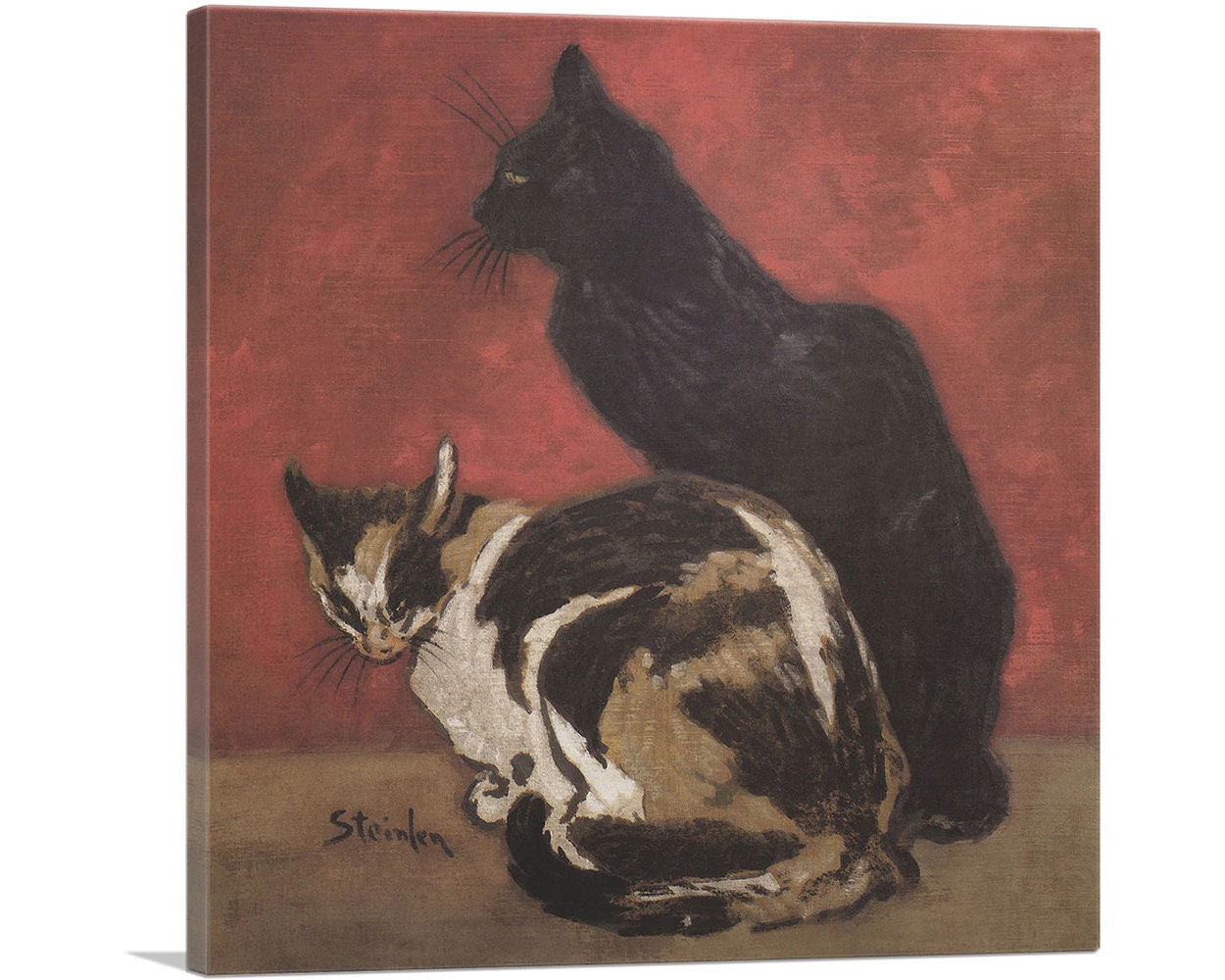 MUSEUM OF FINE ARTS BOSTON Two Cats Plate BY Theophile Alexandre Steinlen