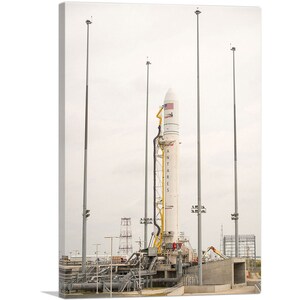 ARTCANVAS NASA Antares Rocket Readies for Launch into Space Canvas Art Print