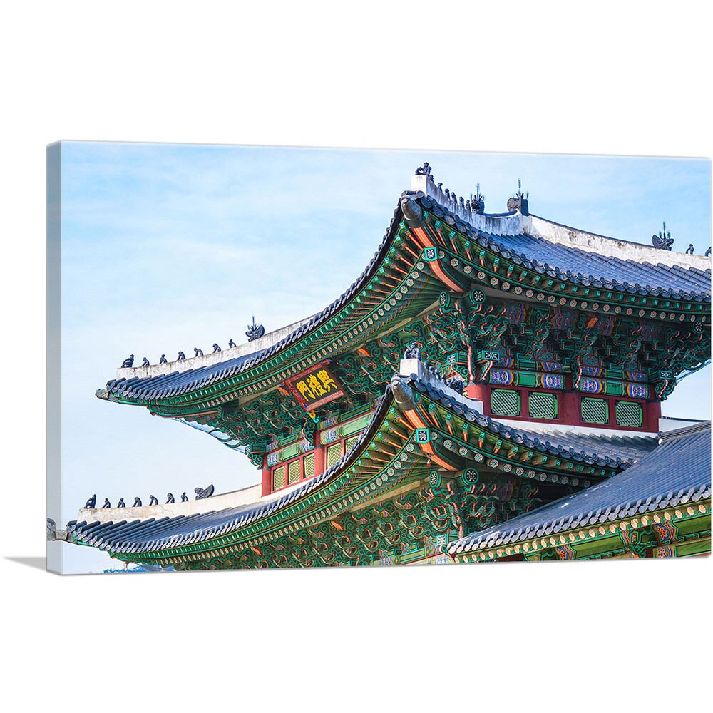 ARTCANVAS Beautiful Rooftop in Beijing China Canvas Art Print