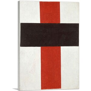 ARTCANVAS Hieratic Suprematist Cross 1921 by Kazimir Malevich Canvas Art Print