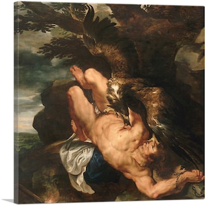 ARTCANVAS Prometheus Bound Canvas Art Print by Peter Paul Rubens