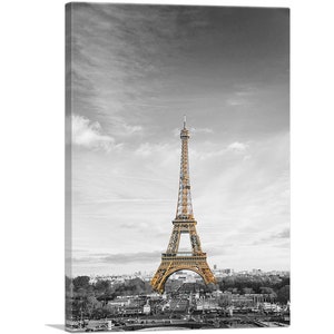 ARTCANVAS Eiffel Tower Paris France Canvas Art Print