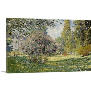 ARTCANVAS The Parc Monceau Landscape by Claude Monet Canvas Art Print