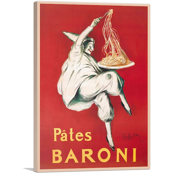 ARTCANVAS Pates Baroni 1921 by Leonetto Cappiello Canvas Art Print 26"x18"