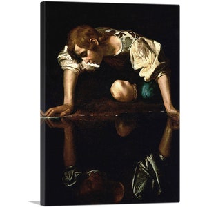 ARTCANVAS Narcissus 1599 by Caravaggio Canvas Art Print