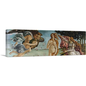 ARTCANVAS The Birth of Venus Panoramic by Sandro Botticelli Canvas Art Print