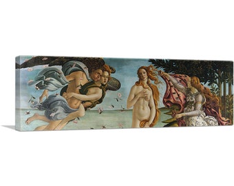 ARTCANVAS The Birth of Venus Panoramic by Sandro Botticelli Canvas Art Print