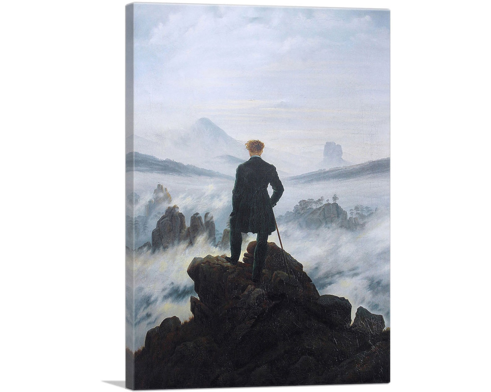 Каспар давид фридрих странник над морем тумана картины каспара давида фридриха