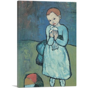 ARTCANVAS Child with Dove 1901 Canvas Art Print by Pablo Picasso 26"x18"
