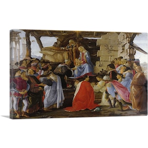 ARTCANVAS The Adoration of the Magi 1476 Canvas Art Print by Sandro Botticelli