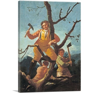 ARTCANVAS The Woodcutters 1780 by Francisco de Goya Canvas Art Print