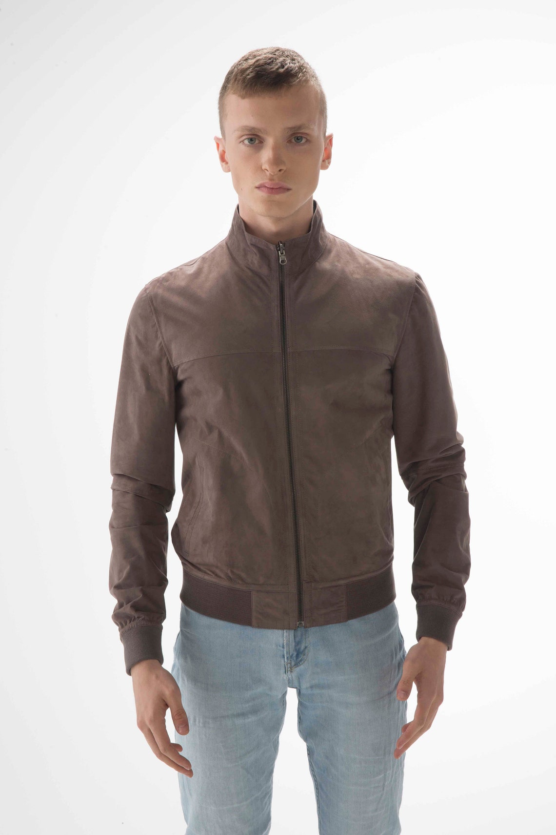 Comfortable Double Sided Man Leather Jacket | Etsy