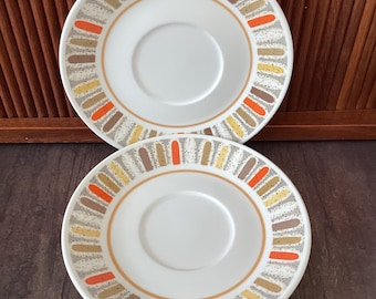 Vintage Noritake Mardi Gras Saucers, Progression China, Retro Saucers, Mid Century, Vintage China, Replacements, Japan, 1970s