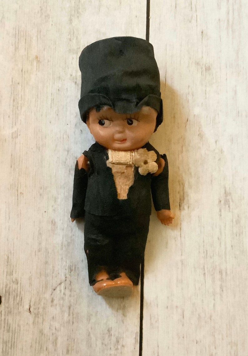 1920s Kewpie Bride and Groom Antique Dolls Celluloid image 3