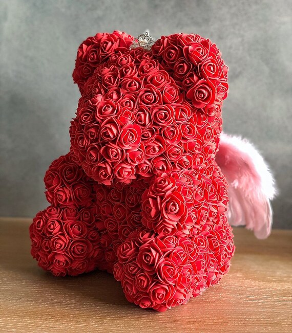 the luxury rose teddy bear