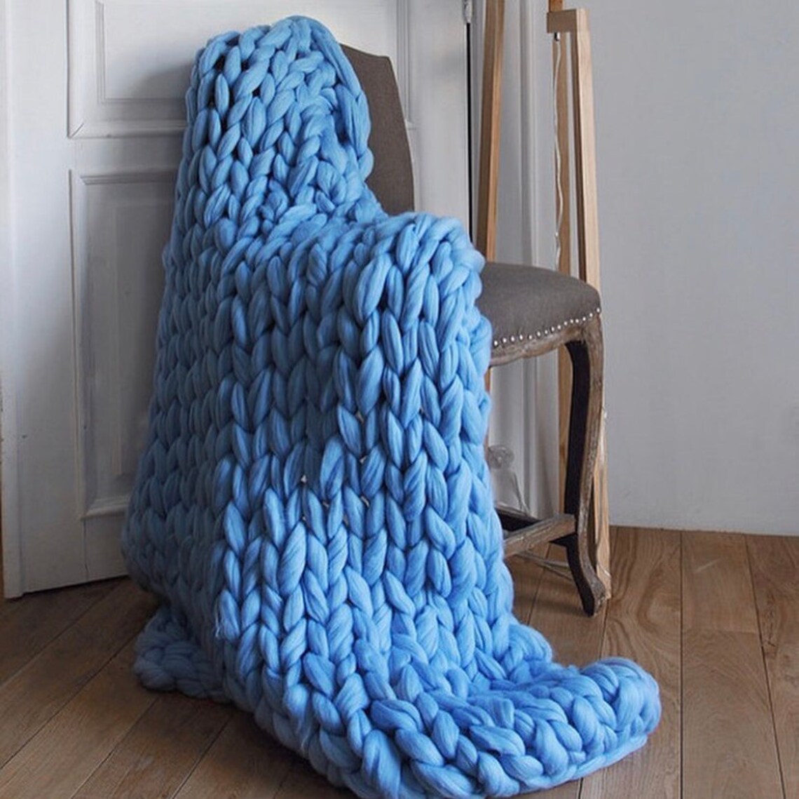 Giant Blanket 100 Merino Wool Blanket Merino Wool Chunky Etsy