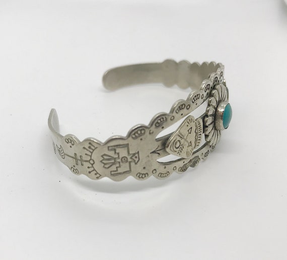 stamped arrow cuff bracelet - image 2