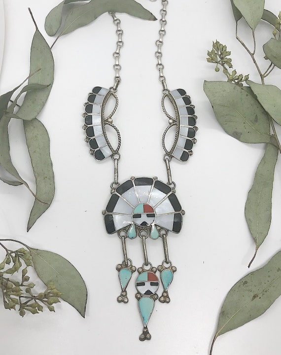 zuni sunface necklace Gem
